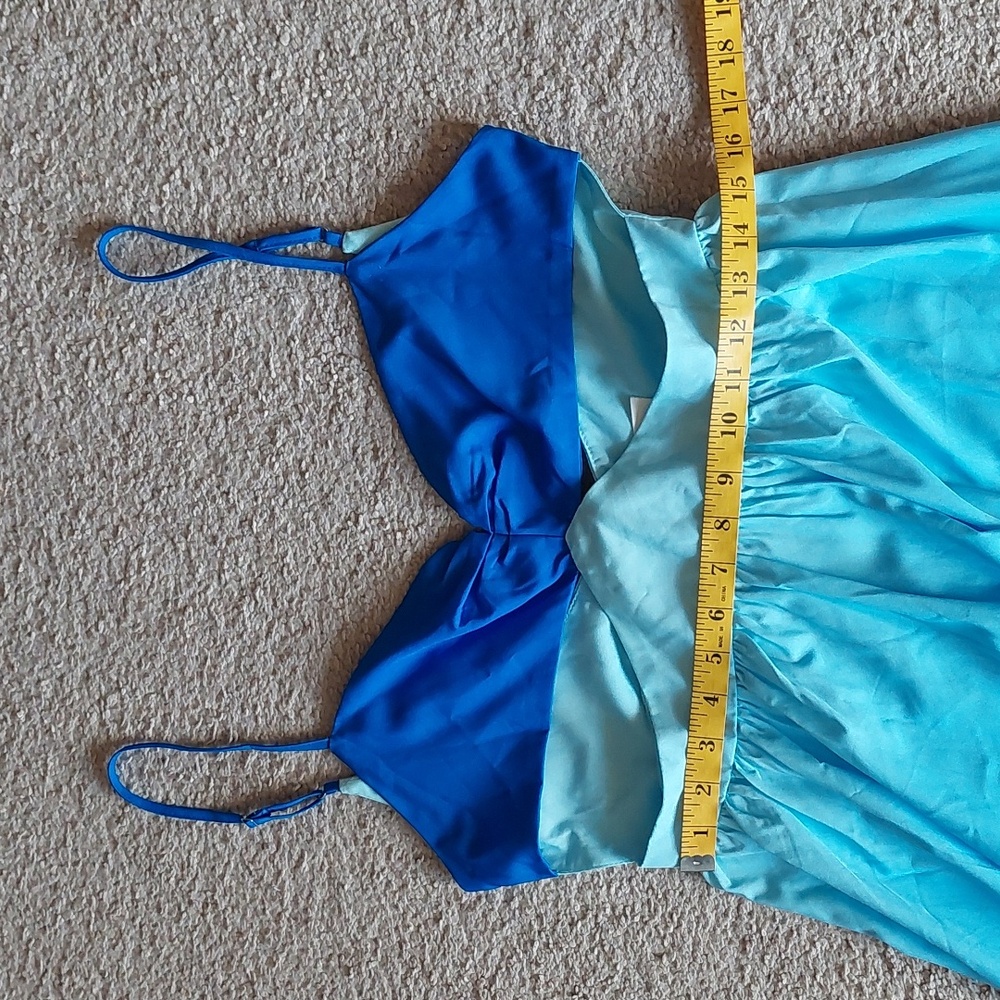 Commense Blue Ombre Backless Cutout Cami Maxi Dress with Tags Sz L - Picture 10 of 16